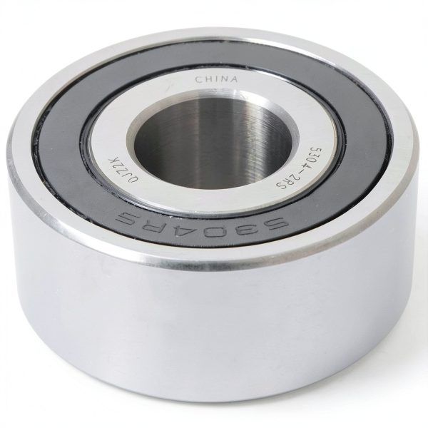 [2-Pack] 5304-2RS - Angular Contact Ball Bearing 0.7874 in x 2.0472 in x 0.875 in (ID x OD x Width) | 20 mm x 52 mm x 22.2 mm (ID x OD x Width) with Double Rubber Seal-1