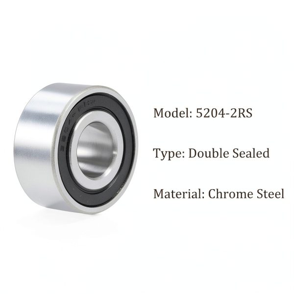 Angular Contact Ball Bearing 20mmx47mmx20.6mm Kozelo Double Row Sealed-1