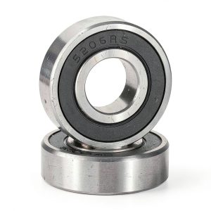 3206-2RS/5206-2RS Angular Contact Bearings, ID 30mm x OD 62mm x Width 23.8mm Double Rubber Sealed Ball Bearings, Pre-Lubricated (GCr15) Chrome Steel 2pcs-0