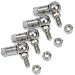 uxcell CS10 Rod End Ball Bearing M6 Thread Carbon Steel 4pcs-0