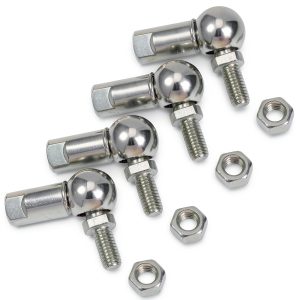 uxcell CS10 Rod End Ball Bearing M6 Thread Carbon Steel 4pcs-0