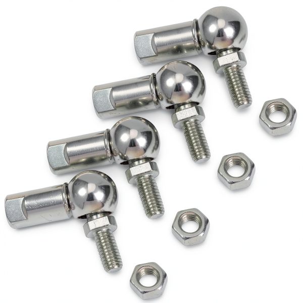 uxcell CS10 Rod End Ball Bearing M6 Thread Carbon Steel 4pcs-0