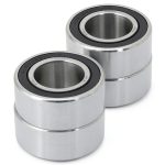 6006RK-2RS QJZ Double Row Angular Contact Bearing 4-Pack Rubber Seal-0